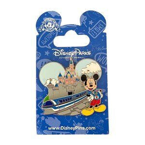 Disney Parks Disneyland Mickey Mouse Monorail Sleeping Beauty Castle Pin
